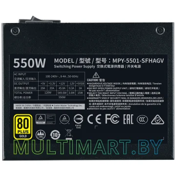 Блок питания Cooler Master V550 SFX Gold 550W (MPY-5501-SFHAGV) картинка 4